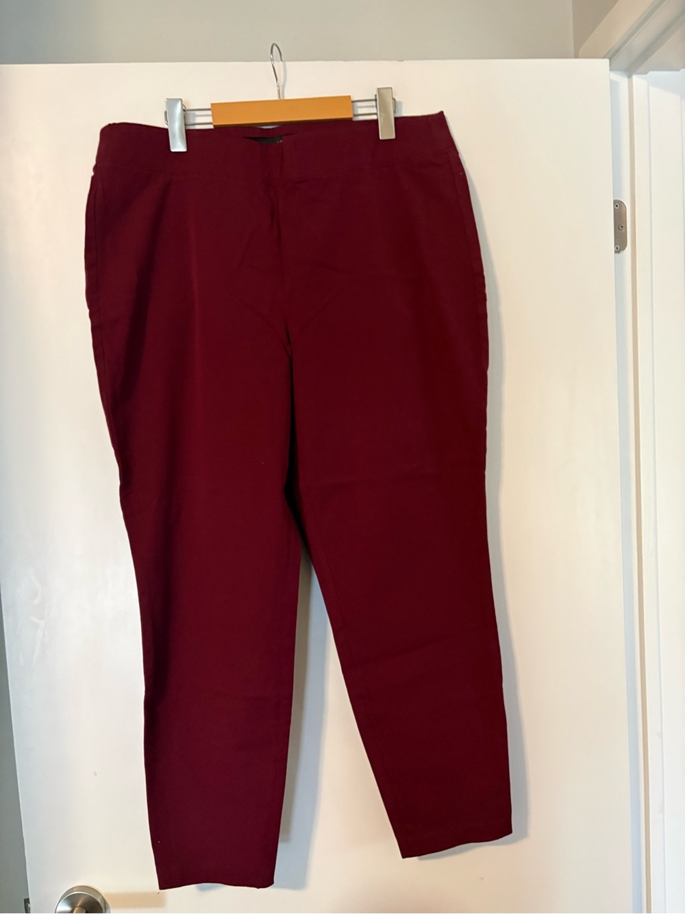 Talbots Women's Deep Wine Stretch Pants